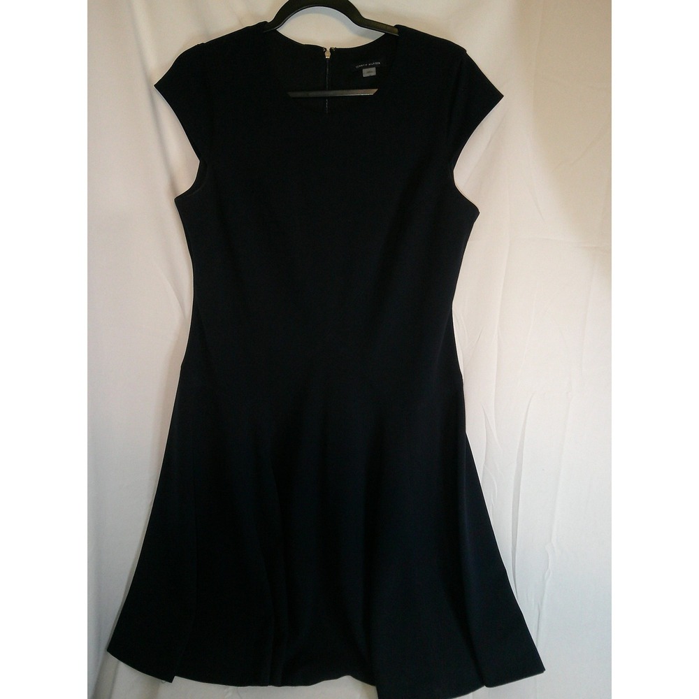 Vintage Tommy Hilfiger Navy Blue Sleeveless‎ Fit & Flare Dress Career Party